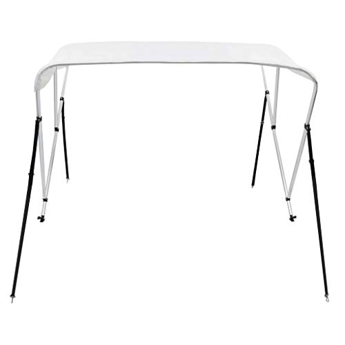 Bimini pour bateau blanc contre la chaleur | Taud de soleil 3 arceaux 183x160cm