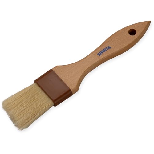 Image of SPARTA Kitchen Basting Brush - 4037300 Basting Brush for Cooking Flat Boar Bristle Brush, Hardwood Handle for Kitchens, Restaurants, Catering, High Heat Food Prep, 1.5in