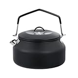 BNF CING Kettle Tableware CING Tea Kettle for Climbing Backpacking Outdoor Black | Sporting Goods | Outdoor Sports | Camping & Hiking | Camping Cooking Supplies | Camping Kettles