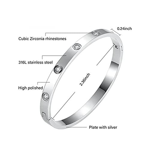 Contemporary Plated Love AD Bracelet