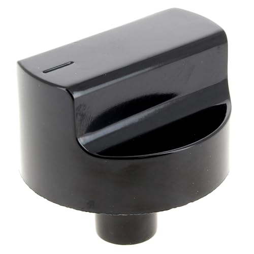 Bouton noir 6h gaz, m00396547 pour cuisiniere