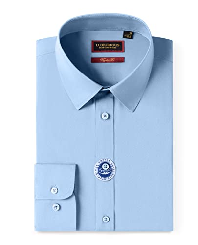 Mens Dress Shirts Long Sleeve Dress Shirts for Men Cotton Button Down Shirt Regular Big and Tall Dress Shirts - Image 4