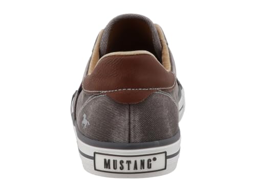 MUSTANG Herren Slip-On Sneaker Calogero Canvas Grau 49 EU – Ansicht 4
