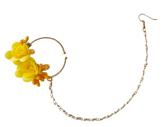 CIYA PLUS Floral Nose Ring/Jewellery Set for Haldi Mehendi Baby Shower Engagement Wedding (B0C246D95F) Amazon Price History, Amazon Price Tracker