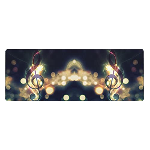 Tapis de souris grand format XXL note de musique tapis clavier ordinateur jeu bureau