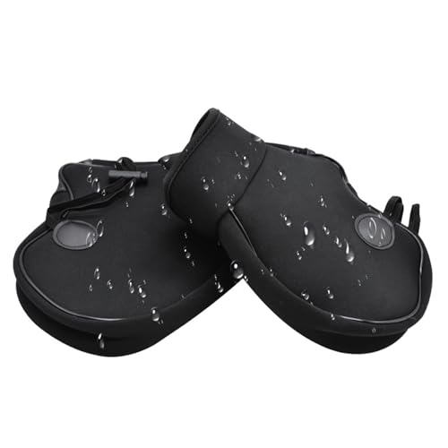 Manoplas de moto resistentes al viento impermeables cubiertas manillar invierno 4