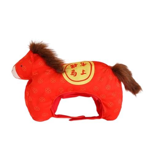 Chapeau de cheval en peluche accessoire photo et cadeau de déguisement