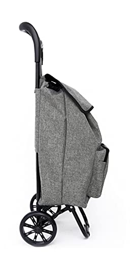 blnbag Shopper T1 - Klappbarer Einkaufstrolley Shopping Bag Trolley, Leichter Einkaufsroller stabiles Alu-Gestell, Einkaufstasche mit Rollen, 44L, 95 cm – Bild 4