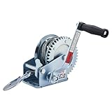 OPENROAD 1600lbs Hand Winch Boat Winch, Hand Crank Winch with 10m (32ft) Cable Manual Winches, Two-Way Adjustable Boat Trailer Winch, Corrosion Resistant Towing Winches (1600lbs)……