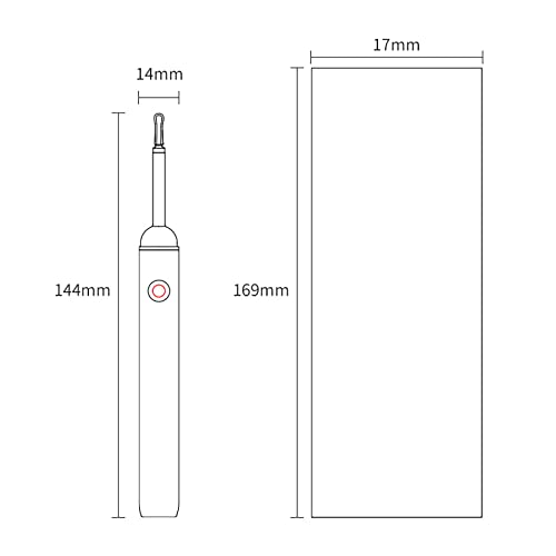 VITCOCO 耳かき カメラ 3.9mm極細レンズ イヤースコープ WiFi接続 1920P IP67防水 6LEDライト付き の商品画像 2