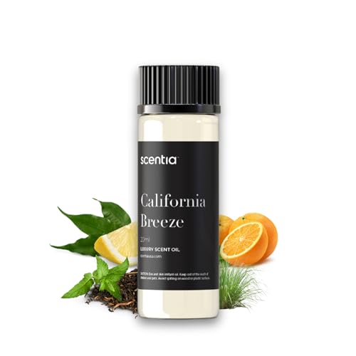 Scentia Hotel Diffuser Oil Inspired by The Delano Beach Club Hotel Scent - 20 mL 0.67 fl oz - Essential Oil Blend Orange, Green Tea & Jasmine for Aromatherapy Diffusers - California Breeze