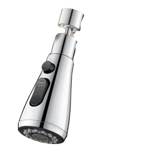 Extensor de grifo de cocina con 3 modos de chorro plateado pack de 3 piezas 2