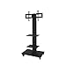Vizion Mobile Flat Panel TV Stand with Two Shelves - Holds 35"-55" TV - 65"H