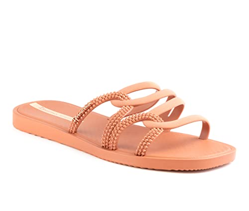 Ipanema Women's Solar Slides - Comfortable And Stylish Slip-On Sandals, Flip Flops For Women With Interlacing And Looping Woven Straps, Pink/Pink, 9 #TOP4