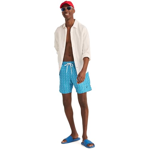 Nautica Men's Standard Sustainably Crafted 6" Shell Print Swim4