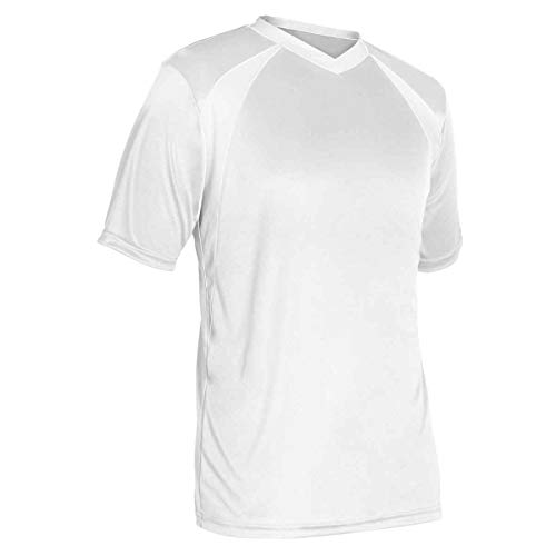 Maillot en polyester anti-transpiration Champro SJ30YWWM blanc mixte M