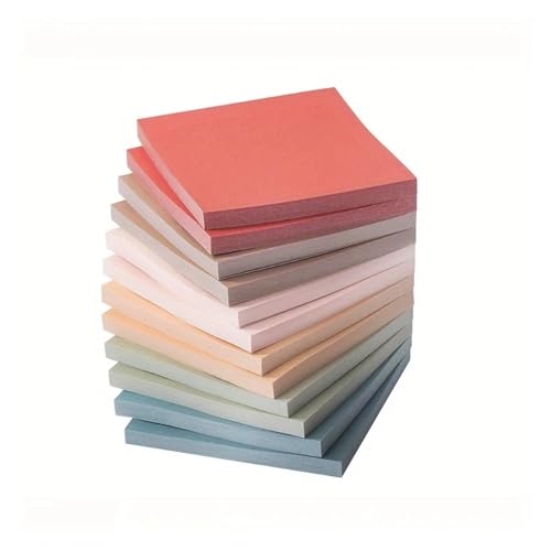 Blocs de notes adhésives au bureau : 6 carnets vintage de 50 feuilles pour vos mémos
