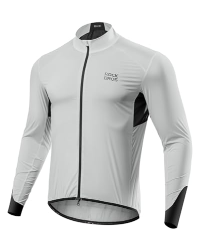 ROCKBROS Windbreaker for Women and Men - Lightweight Reflective Running