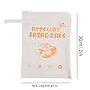 2PCS Beeswax Bread Bags, Reusable Bread Bags for Homemade Bread, Extra Large Cotton Linen Bread Storage Bag with Natural Beeswax Lining for Sourdough & Artisan Loaves, Bakery Essentials (A)