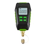 Digital Vacuum Gauge, 0‑10000Pa Micron Vacuum Gauge, 7/16inch 20UNF Interface, IP54 Rating Digital Vacuum Micron Meter with Large Screen Display for Atmospheric Environment