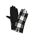 BW Plaid Checker Winter Mittens