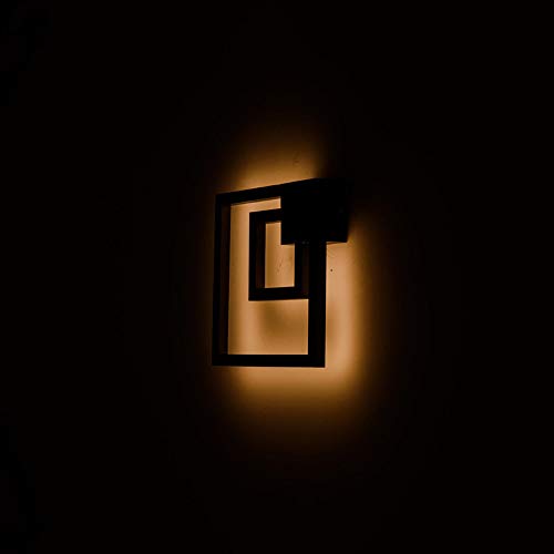 Applique murale LED noir mat 35cm pour chambre et couloir - 4