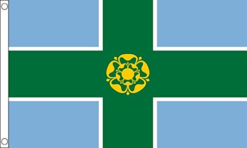 Flagtex Derbyshire Large Flag 8ft x 5ft (240cm x 150cm)