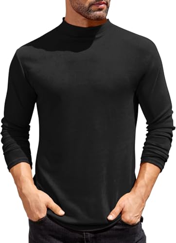 Image of DENIMHOLIC Men's Slim Fit T Shirt (TURT-BLACK-S Black S)