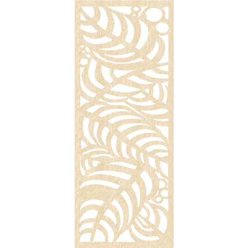 Image of 29 3 /8 inchW x 74 3 /8 inchH x 3 /8 inchT Mills Decorative Fretwork Wood Wall Panels, Birch