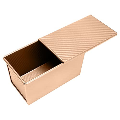 ROBMNE Pan Pullman Pan Sartén con tapa, Pan Sartén con tapa, antiadherente rectángulo...