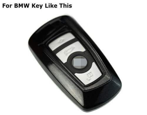 Ijdmtoy Exact Fit Black Finish Key Fob Hard Shell Cover Compatible With Bmw 1 2 3 4 5 6 7 Series X3 2Nd Gen Smart Key (Fcc: Ygohuf5767 Ygohuf5662, Etc) #TOP1