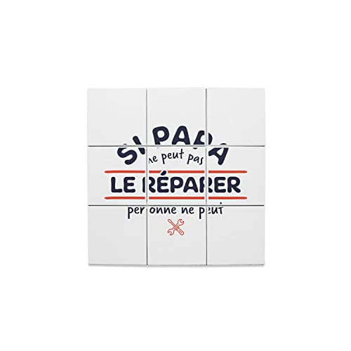 Carreaux céramique décoratif Si Papa ne peut pas le réparer pour célébrer la complicité familiale