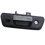 Riloer Tailgate Handle Rear View Backup Camera with Dynamic Guidelines Silver, Compatible with Nissan 2015-2018 Navara D23 NP300, CCD (Charge-Coupled Device) Tailgate Door Handle Camera