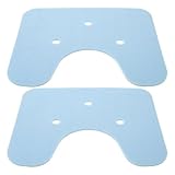 NIYANGLE 2 Stück rutschfeste Duschstuhlauflagen mit Gepolstertem Sitzkissen Weich für Senioren und Behinderte Bad und Duschhocker Zubehör