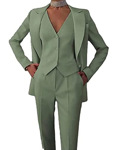 Business Women Suits 3 Piece Office Suit Set Slim Fit Blazer Vest Pants for Women2
