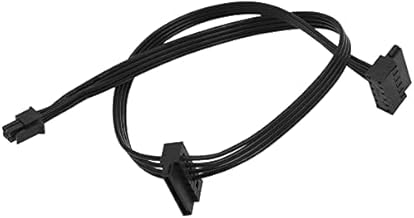 Motherboard ATX Mini 4 Pin to 2X Right-Angle 15 Pin SATA Hard Drive HDD Power Supply Adapter Cable for M410/M415/510S/510A/M610/M710 for Lenovo