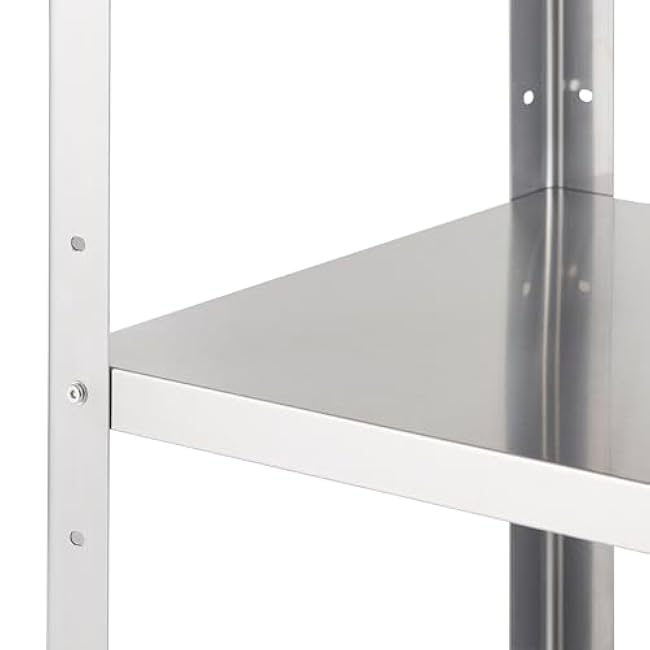 TRINITY EcoStorage Bamboo and Stainless Steel Rolling Kitchen Cart with Drawer, 25 x 21 x 36-aRfnTt75