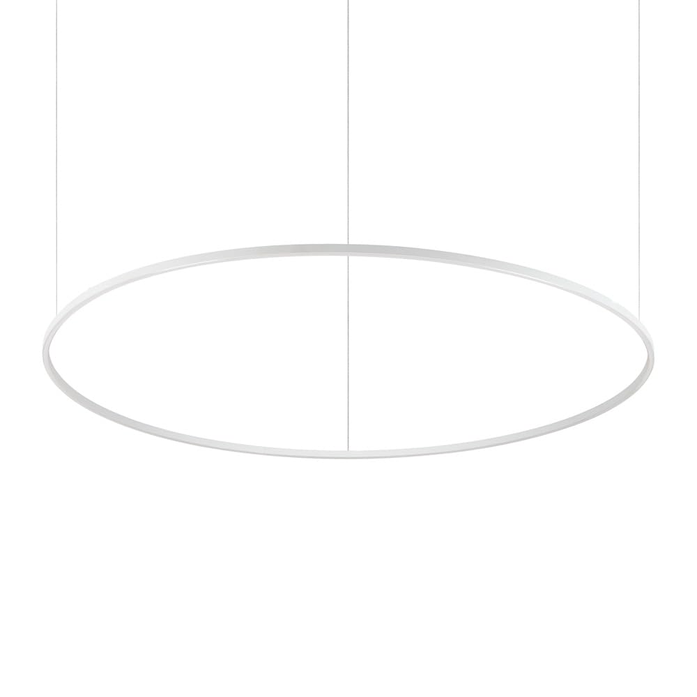 Ideal LuxOracle Ring Integrated Led Pendant Ceiling Light White 150cm 4000K