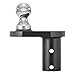 CURT 60602 Double Lock Offset Gooseneck Ball, 4-Inch Offset, 20,000 lbs, 2-5/16-Inch Diameter , Black