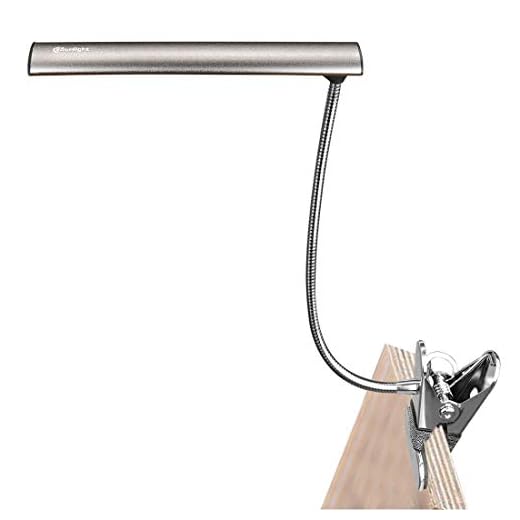 CeSunlight LED Clip on Desk Lamp, Bed Headboard Light with Clamp for Reading, 3000K – 6500K Color Temperature Setting, Stepless Brightness Control, Long USB Cord and AC Adapter Included(Brown)