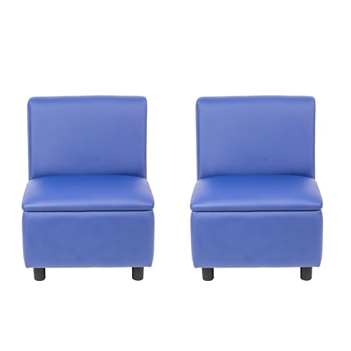 Image of FDP Kid Comfort Collective Modular Armless Chairs, 2-Pack - Blue