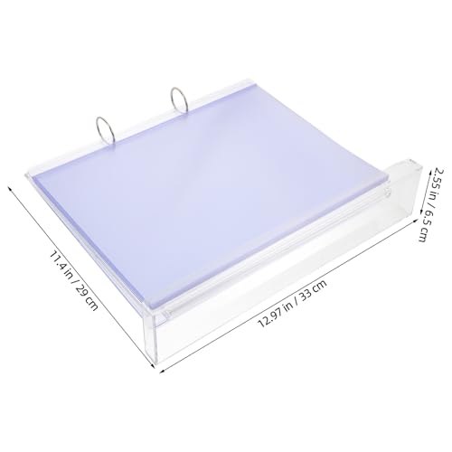 Support de menu horizontal transparent double face avec base antidérapante