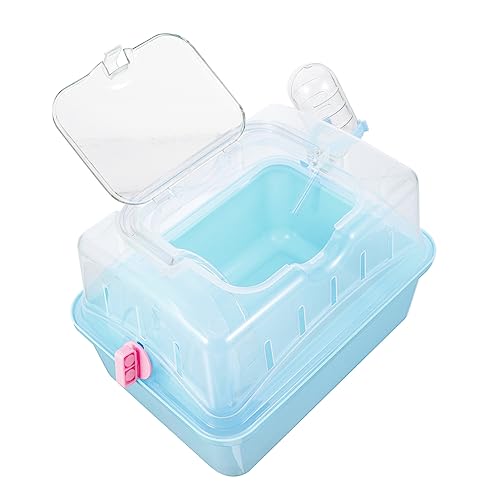 Abaodam Plastic Hamster Carrier Portable Travel Cage with Handle Design for Small Animals Like Hamsters Hedgehogs and Chinchillas for Pet Owners The Go