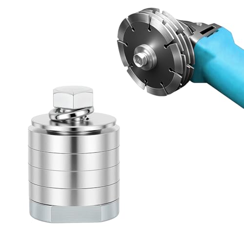 Image of Serplex Angle Grinder Slotting Conversion Kit for 100mm Grinder, Carbon Steel Multi-Blade Groove Cutting Adapter, Wall Chasing Attachment for Wiring & Pipe Installation