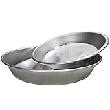 Terryshop74 2 pezzi Teglie, Teglia tortiera in alluminio diametro 26 cm per pastiera napoletana, crostata, torte basse teglia forno antiaderente