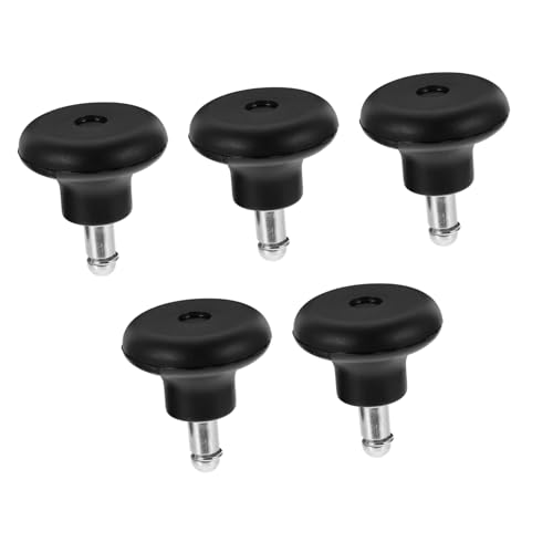 DECORNIJIA 5個 ブラック固定キャスター オフィスチェア用静音耐摩耗ホイール 床傷防止チェア固定脚輪 事務所 家 学校向け交換用パーツ