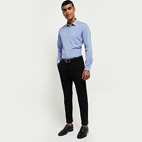 Image of Max Men's Cotton Solid Full Sleeves Regular Fit Formal Shirt