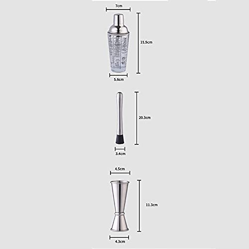 Kit de Bartender con Coctelera y Soporte de Bambú miniatura 5