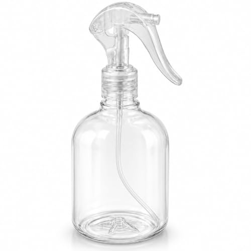 Image of Omidazzle SPRAY BOTTLE, Transparent Clear Empty Water Spray Bottles, Water Liquid Sprayer Set for Face, Hair, Garden, Sanitizer, Perfume, and DIY Hair Treatments (200ml)
