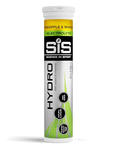 Science in Sport HYDRO comprimidos de 20 uds. Mango y piña - Comprimidos de electrolitos, Veganos,...